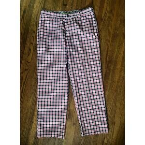 Izod Men's Performx Golf Red Black White Pants - 32 x 30